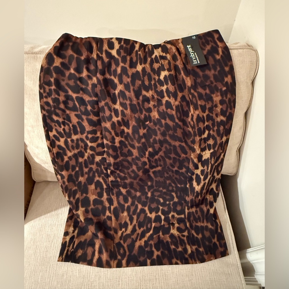 Lane Bryant Leopard Print Pencil Skirt